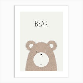 Bear Print Art Print