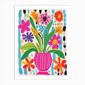 Flowers In A Vase 45 Art Print