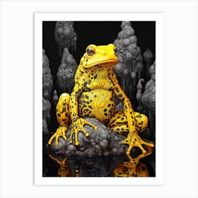 Golden Poison Frog Realistic 1 Art Print