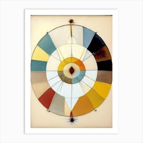 Medicine Wheel Symbol Abstract Painting Art Print