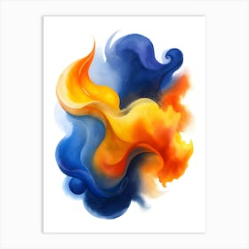 Fire And Water 2 Art Print