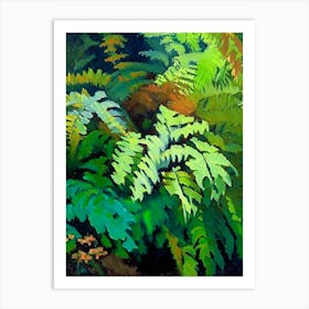 Walking Fern Cézanne Style Art Print