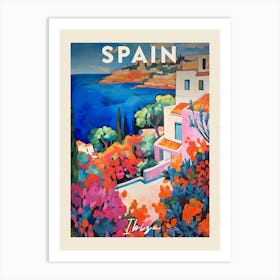 Ibiza Spain 8 Fauvist Painting  Travel Poster Art Print