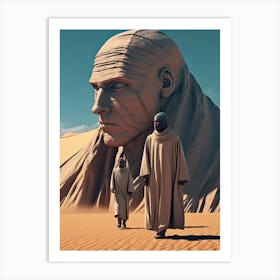 Dune Sand Desert Sculpture Art Print