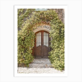 Front Door In Eze, France Art Print