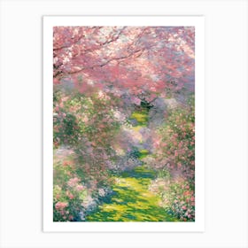 Cherry Blossom Path Art Print