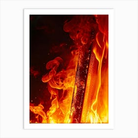 Fire photo Art Print