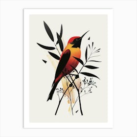 Bird On A Branch 13 Art Print