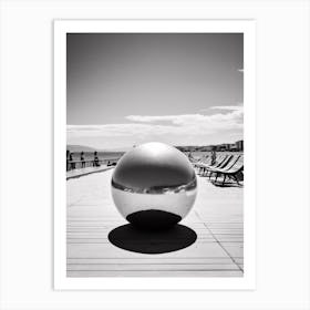 Cannes, France, Mediterranean Black And White Photography Analogue 4 Art Print