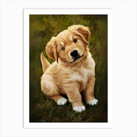 Golden Retriever Puppy Art Print