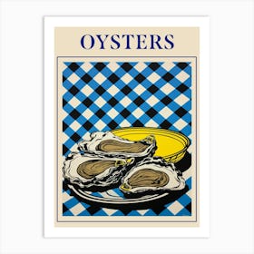 Oysters 2 Seafood Poster Art Print