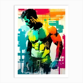 Muscular Man 2 Art Print