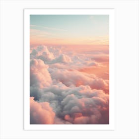 Sunrise Over Clouds Art Print