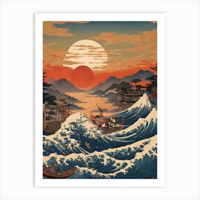 Great Wave At Kanagawa Art Print