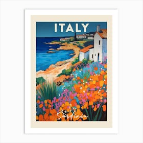 Sardinia Italy 1 Fauvist Painting Travel Poster Art Print