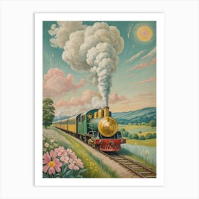 Train In The Countryside Art Print