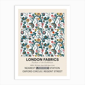 Poster Marigold Mist Bloom London Fabrics Floral Pattern 5 Art Print