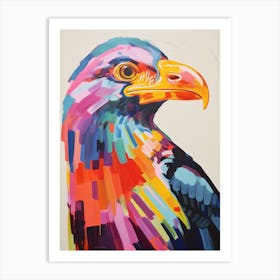 Colourful Bird Painting Crested Caracara 2 Art Print