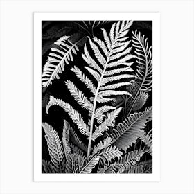 Hardy Fern Linocut Art Print