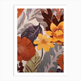 Fall Botanicals Lisianthus 1 Art Print