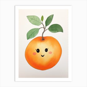 Friendly Kids Apricot 2 Art Print