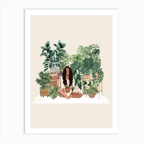 Kayla The Plant Lady Art Print
