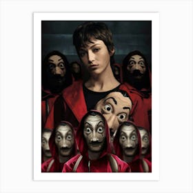 tokyo money heist 1 Art Print