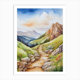 Path To The Mountains.14 Art Print