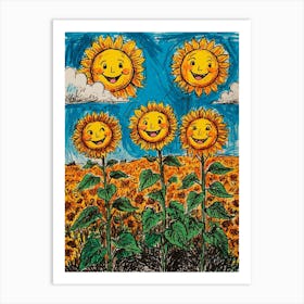 Sunflowers 10 Art Print