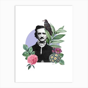 Edgar Poe Collage Art Print