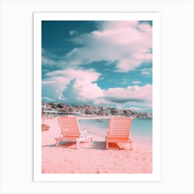 Jimbaran Beach Bali Indonesia Turquoise And Pink Tones 1 Art Print
