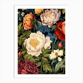 Floral Wallpaper 17 Art Print