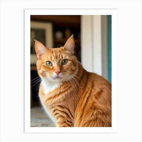 Orange Tabby Cat Art Print