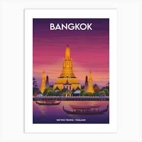 Bangkok Wat Phot Temple Art Print