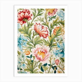 Floral Wallpaper 66 Art Print