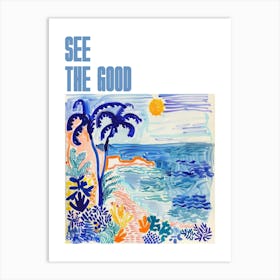 See The Good Poster Seascape Dream Matisse Style 8 Art Print