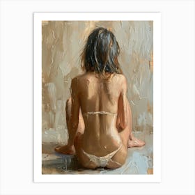 Back View Of A Woman 1 Art Print