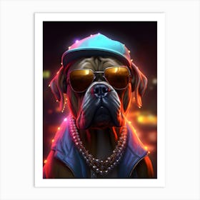 American Mastiff Dog Art Print