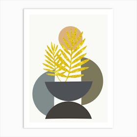 Gold Leaf In A Bowl Art Print