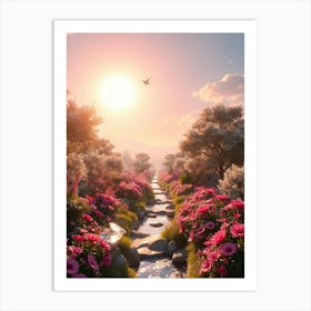 Flowering Garden Art Print