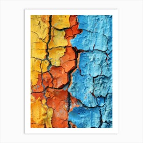 Peeling Paint Art Print