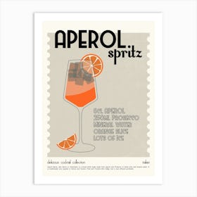 Cocktail Aperol Spritz Art Print