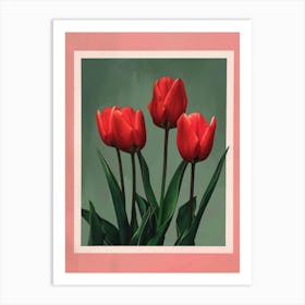 Red Tulips 5 Art Print