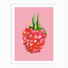 Pink Raspberry Art Print