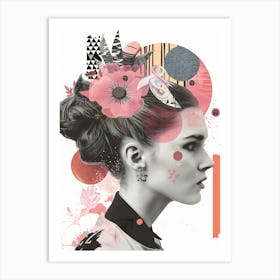 The Collage Girl No 2 Art Print