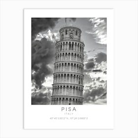 Pisa Leaning Tower Art Print