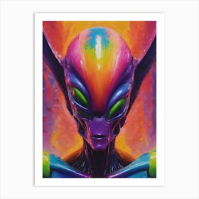 Alien Face Art Print