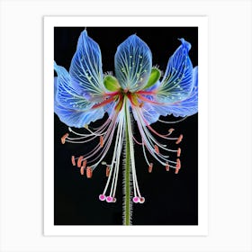 Blue Flower 4 Art Print