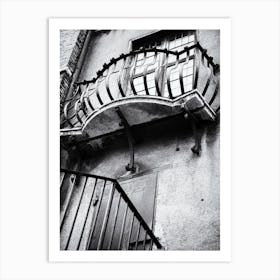 Castel Sant Angelo Balcony And Window In Rome Art Print