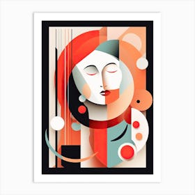 Elegance Refined: Celebrating Woman in Minimalism Art Print